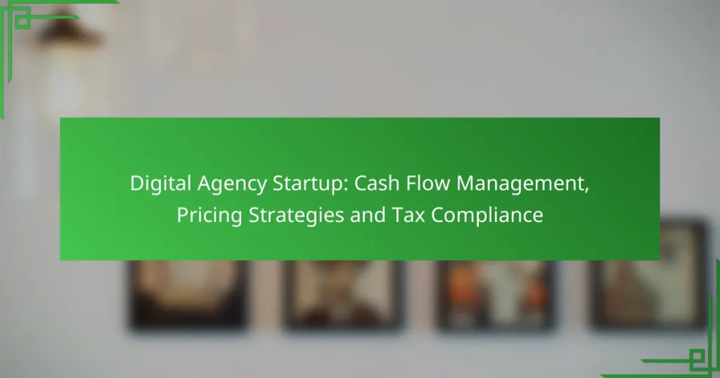 Digital Agency Startup: Cash Flow Management, Pricing Strategies and Tax Compliance