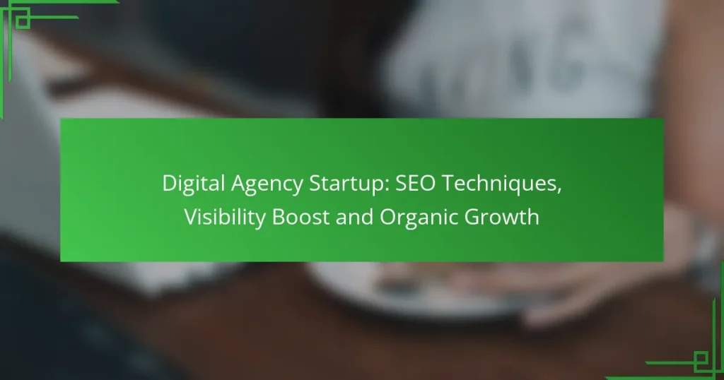 Digital Agency Startup: SEO Techniques, Visibility Boost and Organic Growth