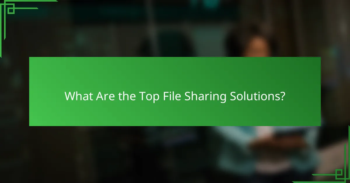What Are the Top File Sharing Solutions?